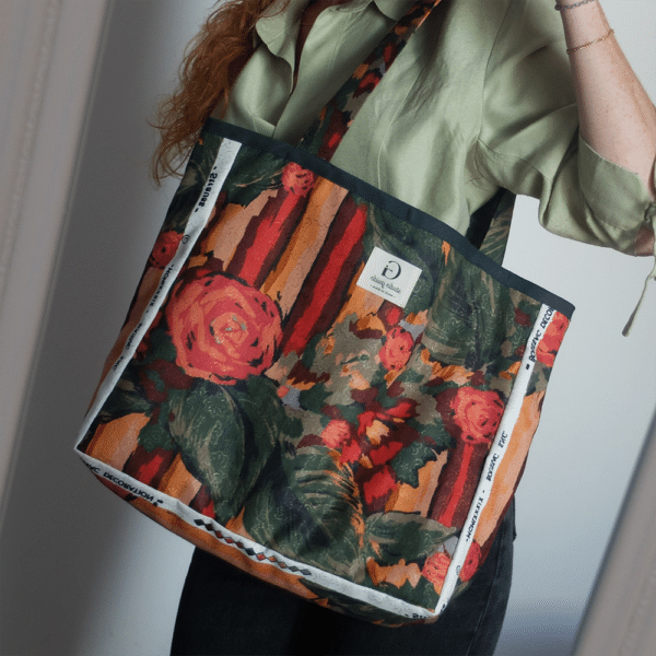 tote bag Carmen - "Strauss" Romanex de Boussac - Imagen 2