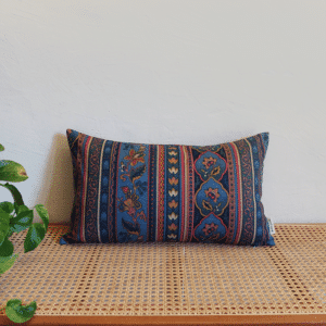 housse de coussin Marie 30x50cm - lin motifs indiens