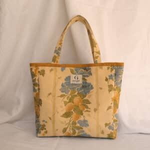 Bolso shopper Carmen - tapicería flores y limones