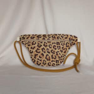 banane jacquard leopard et corde caramel