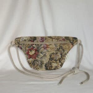sac banane tapisserie florale vintage riñonera artesanal tapiceria floral vintage