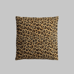 housse de coussin jacquard léopard funda de cojin leopardo