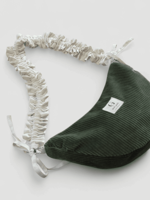 sac velours cotelé bolso terciopelo verde kaki