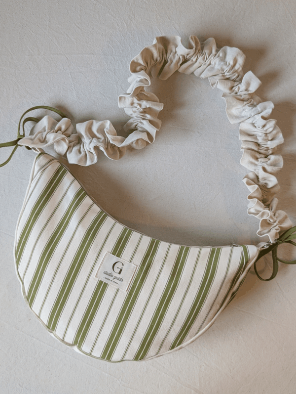 sac bandoulière jeanne rayures vertes bolso cruzado rayas verdes